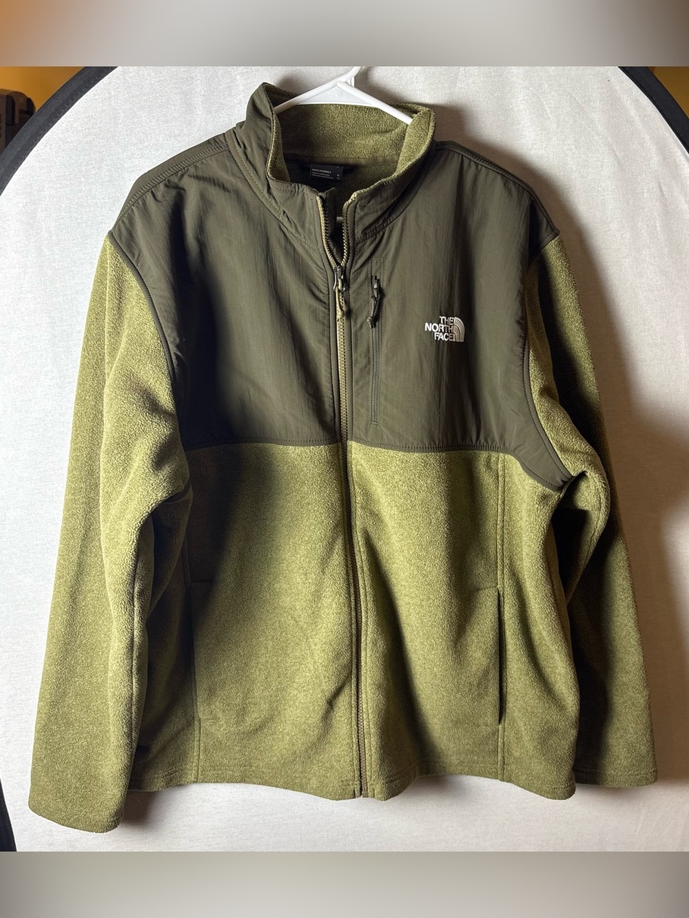 The North Face Olive Green Men's Fleece Performance Jacket Size XL